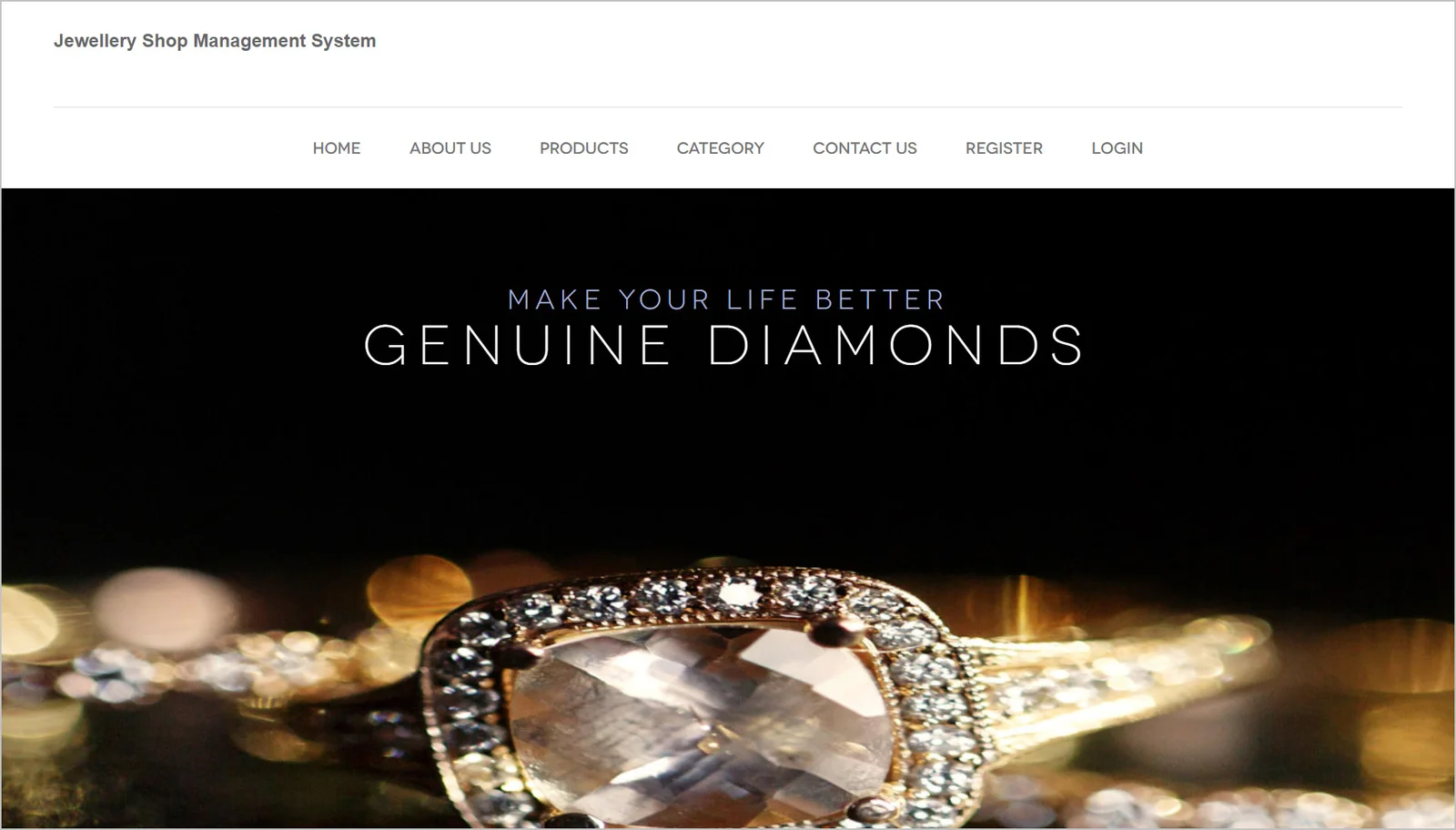 Jewelry Shop Website