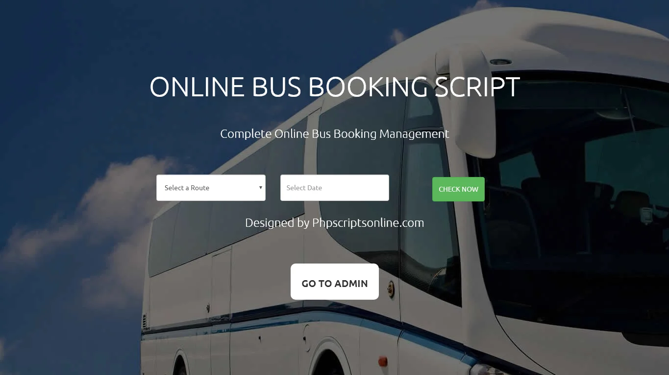 Online Bus Booking Website