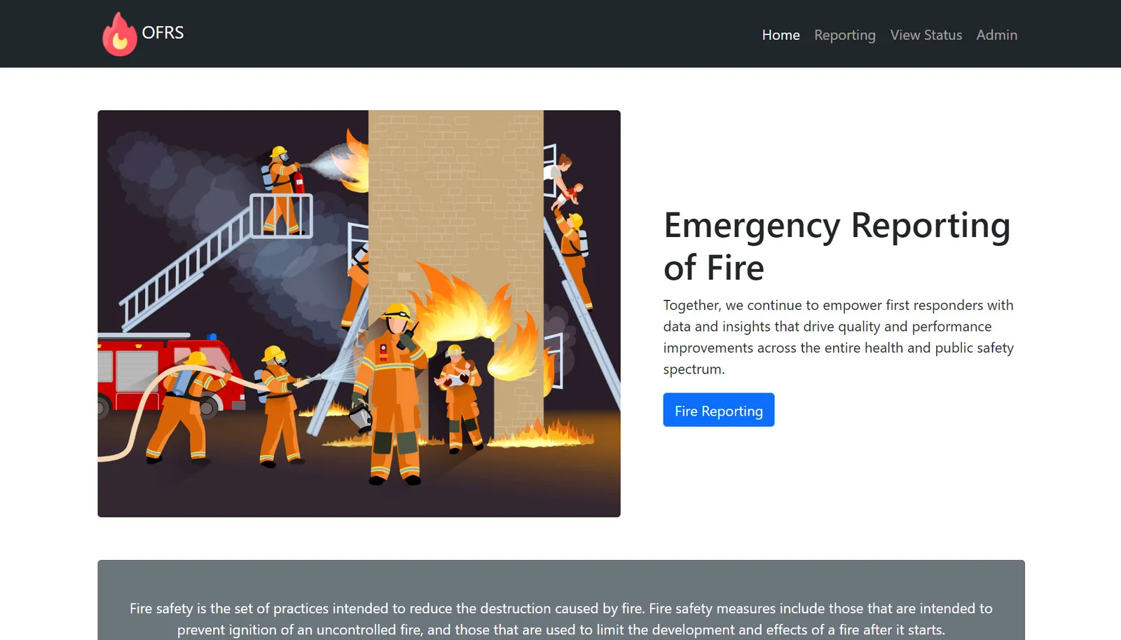 Online Fire Reporting Website