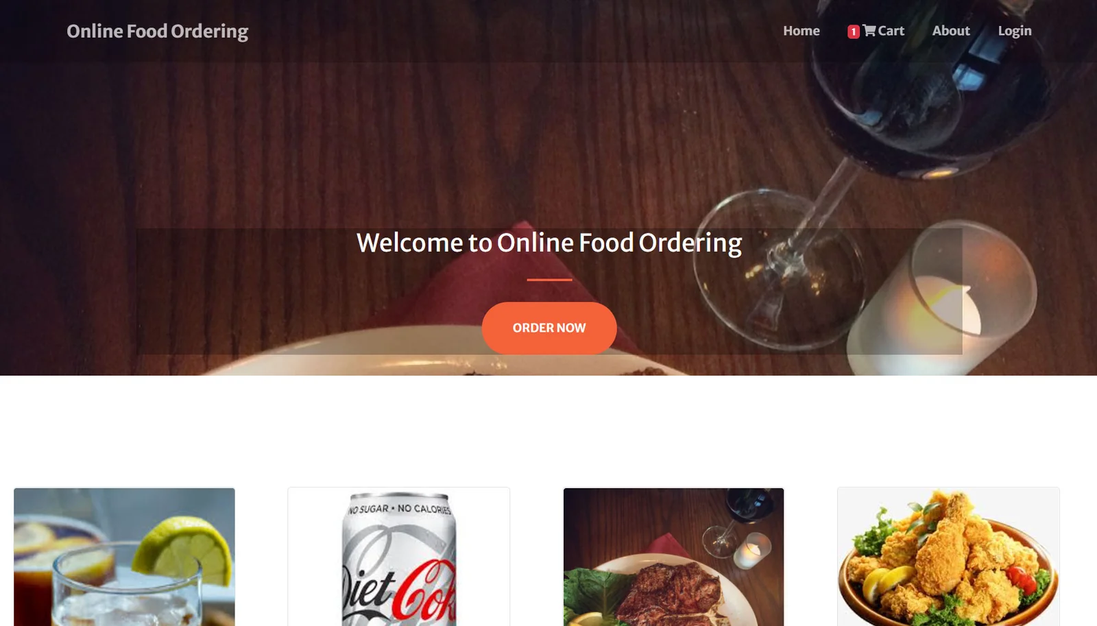 Online Food Ordering Portal