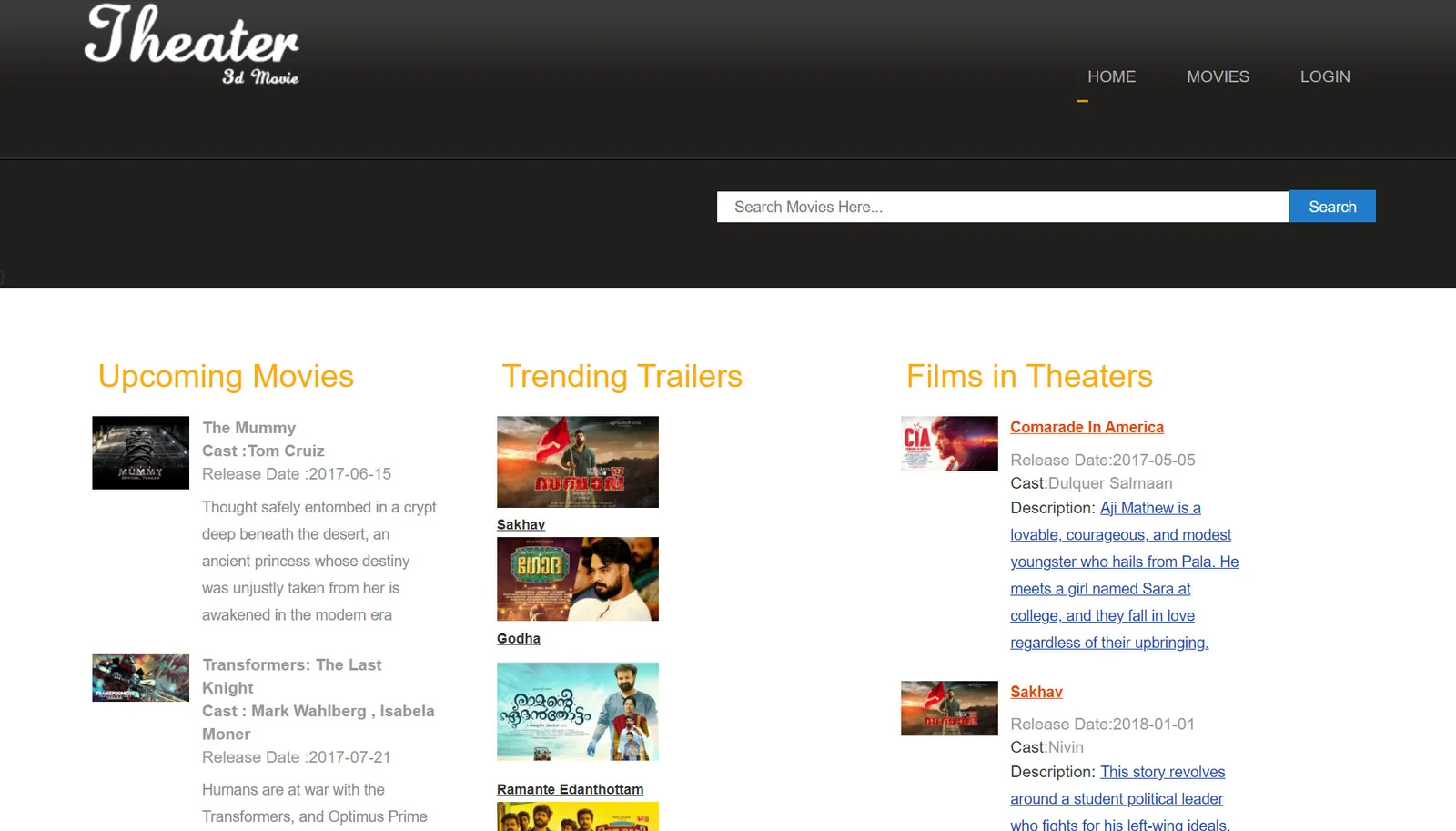 Online Movie Ticket Booking