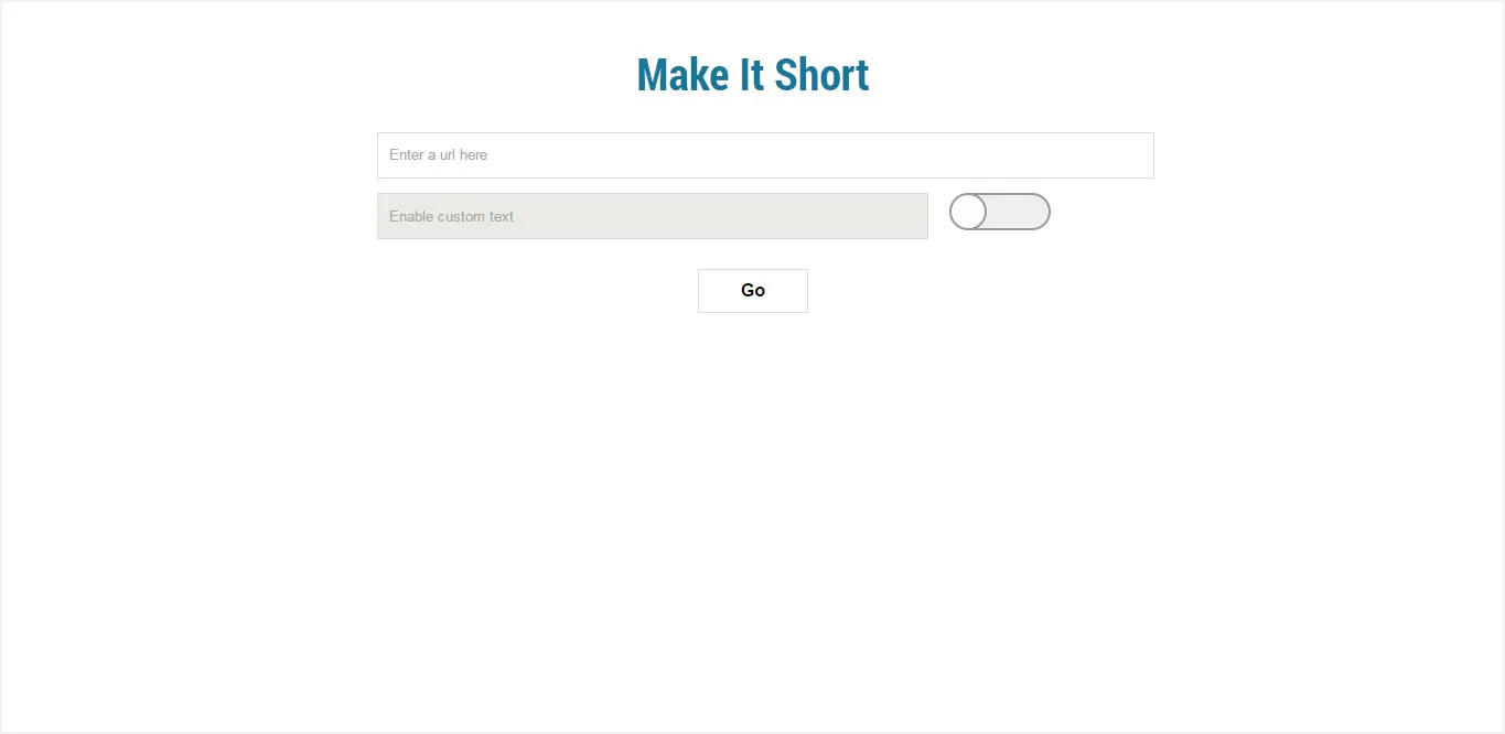 Shortener URL Generator