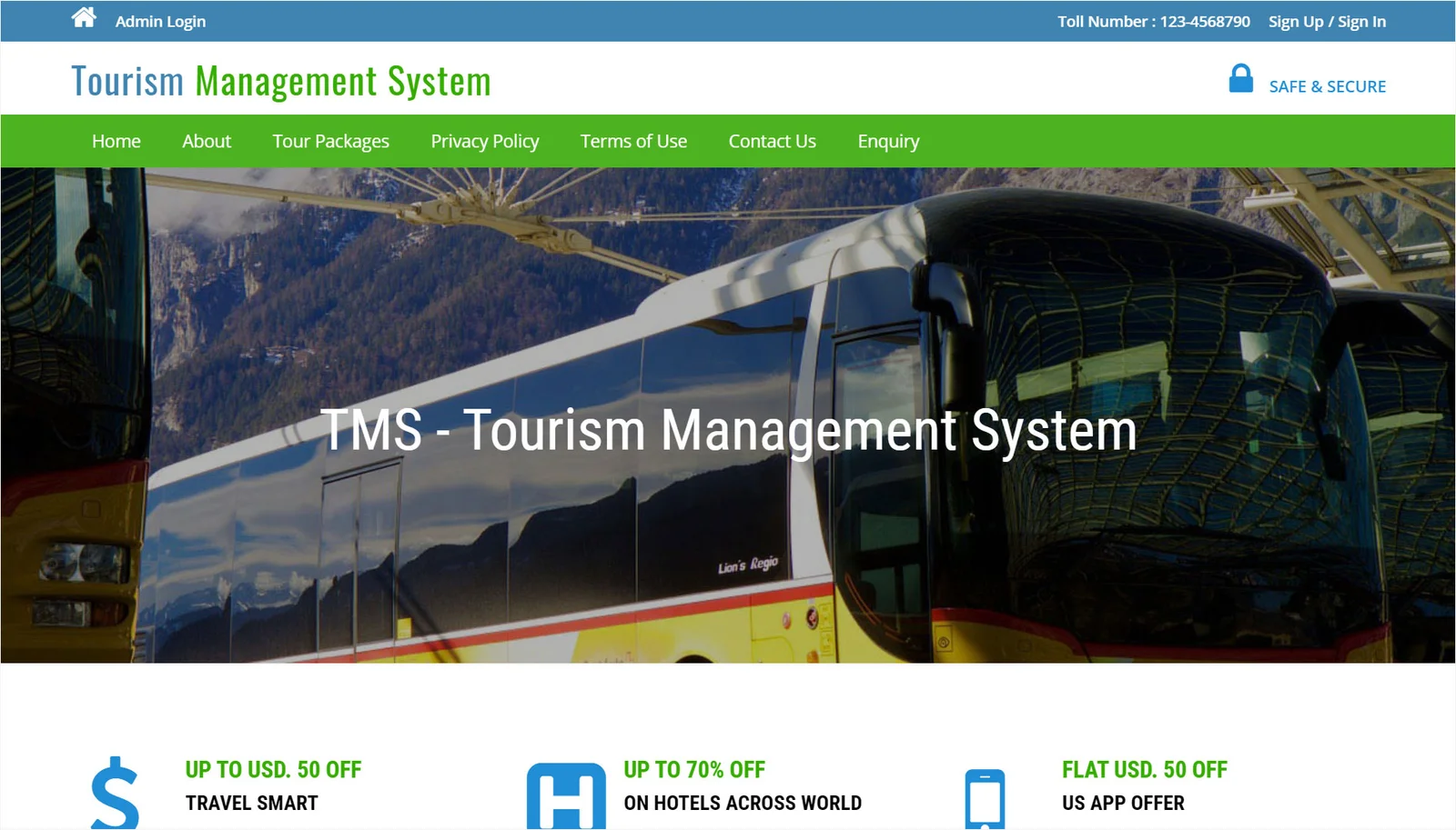 Tour Operator Website