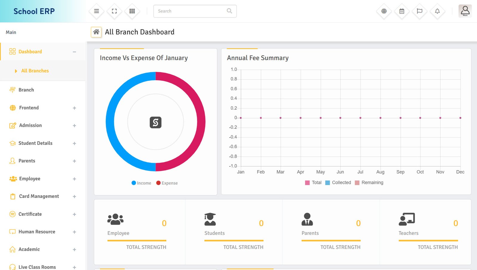 Dynamic Multi School ERP