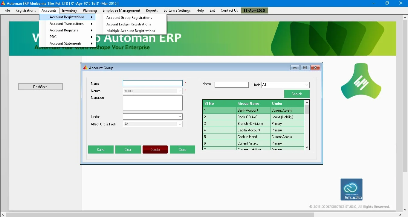 Desktop Automan ERP